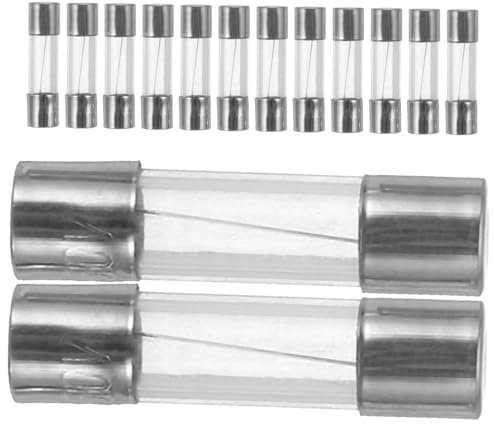 Zerodeko 100pièces Fusibles De Remplacement Pour Guirlandes Lumineuses De Noël Fusibles à Tube Verre Remplacement De Pour Guirlandes Lumineuses