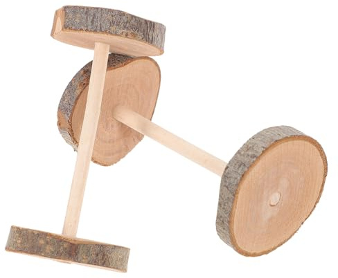 BESTonZON 2 Stück-Pack Holzkau Spielzeug mit Silberrebe Zahnpflege Spielzeug für Katzen Kätzchen
