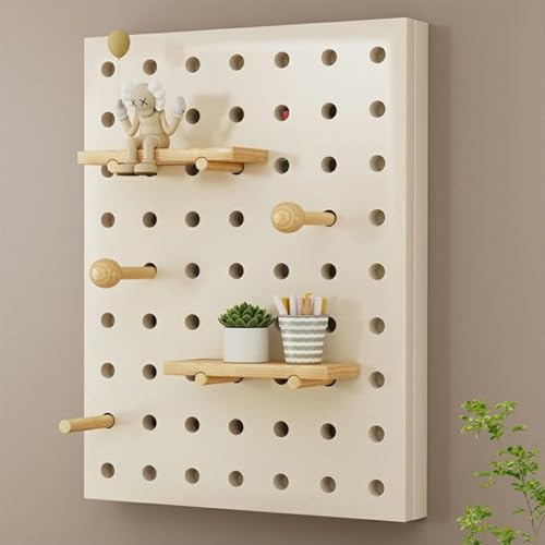 STARHMLUX Cache-Tableau Électrique Décoratif - Panneau Perforé Design, Installation Facile, avec Fonction de Rangement pour Salon et Chambre Vertical White 60x50cm
