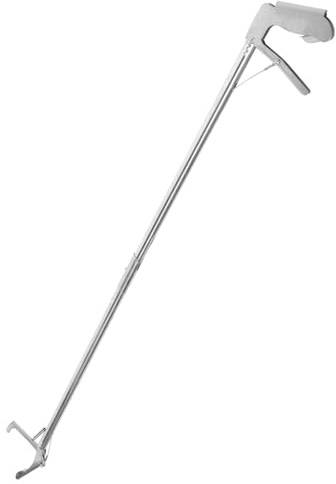 Alipis Herramienta Pinza para Serpientes Acero Inoxidable 1,2 M Plegable Bloqueo Clip de Trampa Antideslizante para Manejo Seguro en Jardinería y Captura de Reptiles
