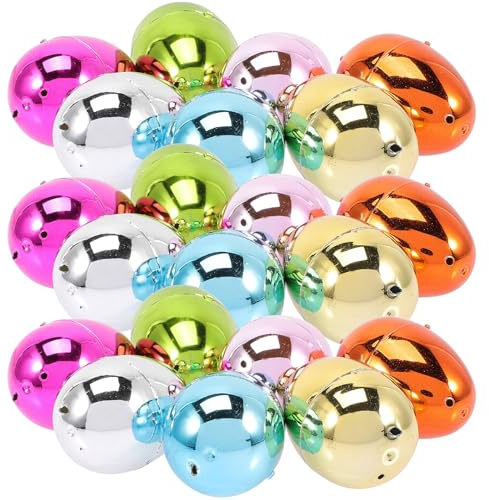 SWETRACE Lot de 28 Boîtes en Plastique D'œuf de Pâques Créatives pour Rangement de Bonbons, Décoration de Table et Fête