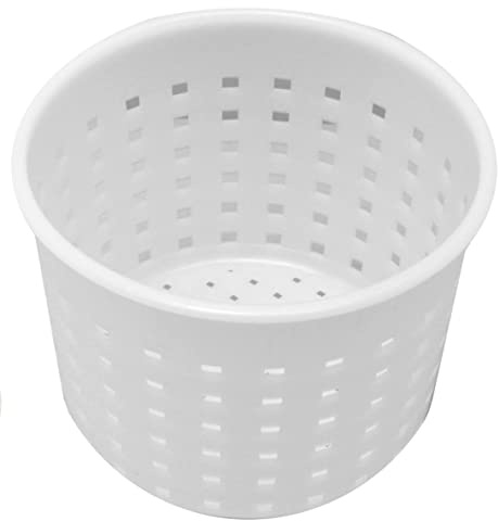 Small Cheese Mold for Cheese Making 1/3QT - Soft Cheese Mold - Homemade Cheese Making Supplies - Cream Cheese Form Mold - Molde Para Queso Fresco Casero Feta Cheese Making Basket