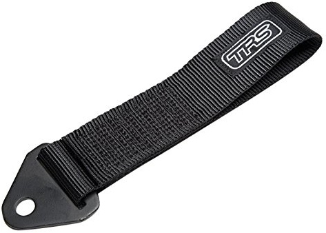TRS-MOTORSPORT AS-SCHWARZ Original TRS Schlaufe Universal Abschleppschlaufe Abschleppöse Racing Black Tow Hook JDM Tuning