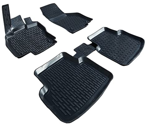 SCOUTT | 3D TPE Gummifußmatten Gummimatten Passend Für Superb 3, 2015-2023, Anti-Rutsch, Abwaschbar, Allwetter, Hohes Rand, 4-TLG