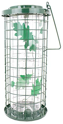Perky-Pet Squirrel Stumper Wild Bird Feeder - Keep Squirrels Out - 8 Feeding Ports for Wild Birds - 3 lb Wild Bird Seed Capacity - 114G, Green - Decor for Outdoors