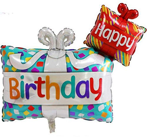 DIWULI XXL Geschenk Ballon - Happy Birthday Kindergeburtstag