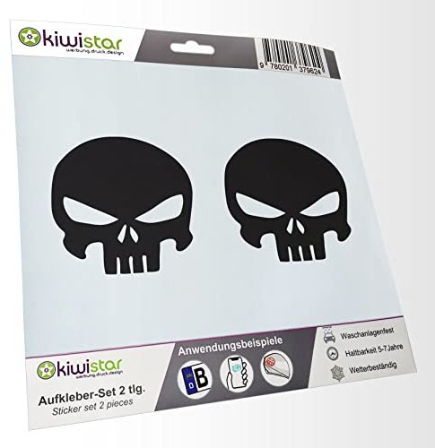 hauptsachebeklebt - 2X Kennzeichenaufkleber -Spartaner - Krieger Aufkleber für Auto, Laptop, Fahrrad, LKW, Motorrad Mehrfarbig JDM Decal Racing