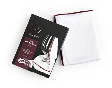 Brilamo Paño de pulido para copas de vino, para copas de champán y copas de vino, para limpieza sin pelusas, manchas y sin rayas de copas de vino, tulipanes de cerveza, etc