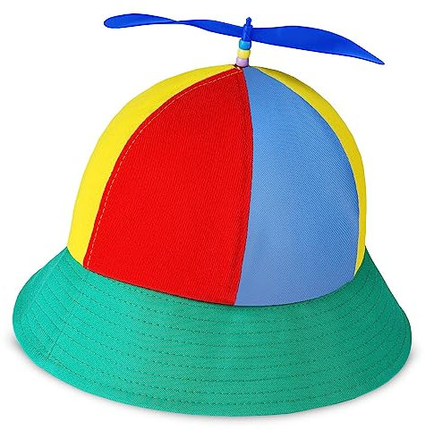 Aomig Propeller Mütze, Bunte Propellermütze, Hubschraubermütze Propeller Cap, Hubschrauber-Kappe, Fischer Hut Party Hut für Kinder - Baumwolle