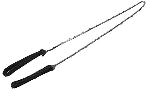 Fdit Scie à Chaîne à Main Corde à Main Extérieure pour Membre d'arbre Camping Jardin Tronçonneuse Chaînes de Coupe Tirées à la Main
