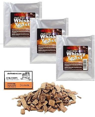 3 x Turbohefe - Alcotec Turbhefe - Whiskyhefe 23g, Turbo Hefe, Hefe für Maische, Hefe für die Gärung, Wodka-Hefe