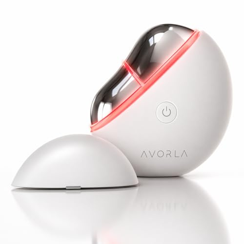 AVORLA LED Gua Sha Facial Tool with Heat and Microcurrent, Skin Toning Device, Skin Light Therapy Anti-Aging/Anti-Wrinkles,face Lift, Eye/face Puffiness, Skin Firm