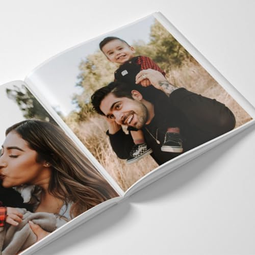 Personalized PhotoBook 8x8 Hard Cover - Print Your own Memory PhotoBook, Photo Gifts (20 Photos)