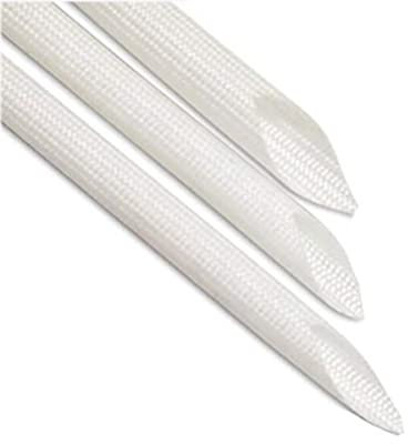 BULINO Manicotto Scudo Termico in Fibra di Vetro, Guaina Isolante a Treccia Resistente al Calore Temperatura 2,5-3 mm for apparecchiature Termiche, 200 Metri, 2,5 mm 200 Metri (Size : 2.5mm 200Meter)