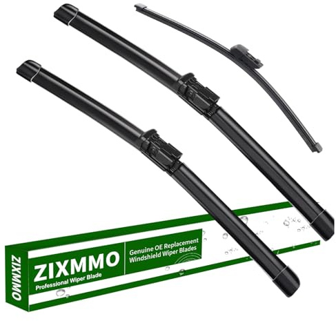 3 Factory Wiper Blades Replacement for Volkswagen Golf 2015-2021/Volkswagen e-Golf 2015-2021/Volkswagen GTI 2015-2022 Original Equipment Windshield Wiper Blades Set - 26/18/11 (Set of 3) Top Lock