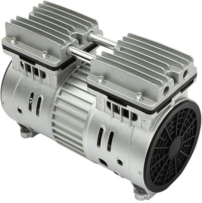 Compresseur silencieux 550 W - Moteur 8 bar - Compresseur sans huile - 1400 tr/min - Tête silencieuse - Accessoire d'air comprimé sans huile - 3/4 CV - Silencieux - Sans chaudière