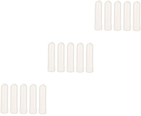 Baluue 15 Stk Schnorchel Leere Nase Geruch Dampfdiffusor Leer Leer Nasal Nasale Aromazerstäuberschläuche Ätherische Öle Leere Rohre Aromatherapie Mit Ätherischen Ölen Weiß Plastik