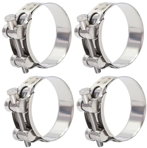 FamlTol 6 Stück Gelenkbolzenschellen Edelstahl Schlauchschellen Starke Schlauchklemme Spannbereich 36-39mm, Bandbreite 20mm
