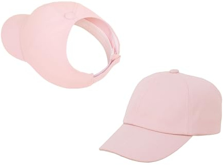 Girls Ponytail Baseball Cap 3-8 Years Golf Visor Adjustable Summer Sun Protection Caps Outdoor Sports Hat Beach Cool Hats