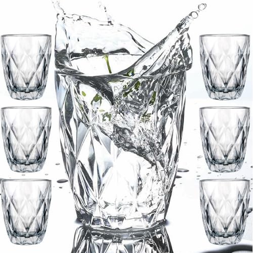 MelyshaHome Hochwertiges Trinkgläser Set, viele Varianten, Spülmaschinenfest, dickwandig & langlebig, Saft Latte Macchiato Gläser Wassergläser Cocktailgläser Whisky (Berlin - Trinkgläser 12 Stück)