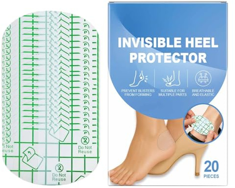 Blister Guard Patch Gel invisibile per vesciche, adesivi per talloni, adesivi invisibili anti usura per piedi, cuscino traspirante, cerotto per idratare i piedi secchi screpolati plantari