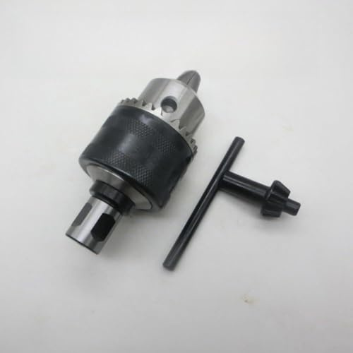 Mandrin de perceuse magnétique avec adaptateur de tige de 1,9 cm vers filetage conique B16, design à 3 mâchoires (C)