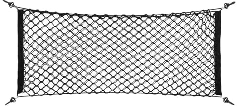 Filet de Rangement élastique pour Coffre de Voiture pour Hyundai Staria 2012-2021 2022 2023 2024 2025 US, Grand Organisateur de Maille avec 4 Crochets, Idéal pour Sécuriser Bagages Et Courses