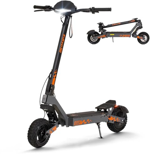 Kukirin E Scooter,Elektro Elektroroller Erwachsene Elektroscooter,E Roller Offroad,Elektro Scooter Roller,Patinete electrico(55 Km Reichweite),G2