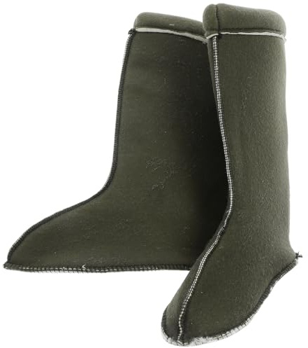 WRITWAA Vattentäta och Isolerade Fodrade Regnstövlar Innerfoder Tjocka och Varmfodrade Socken för Män och Kvinnor Avtagbara Termiska Stövlinner för Utomhusarbeten i Kallt Väder