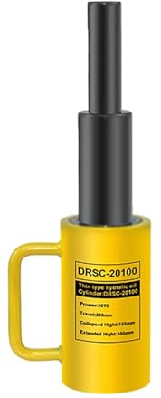 Cric industriale da 50 tonnellate, martinetto idraulico con corsa da 12 pollici/300 mm, martinetto con cilindro idraulico multisezione, cilindro di sollevamento idraulico(20T/44092lb-8in Stroke)