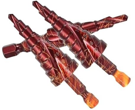 Juego de brocas escalonadas for Metal métrico 4 32 M35HSS, cono titanio cobalto, agujeros perforación, taladro flauta en espiral, herramientas hexagonales for carpintería