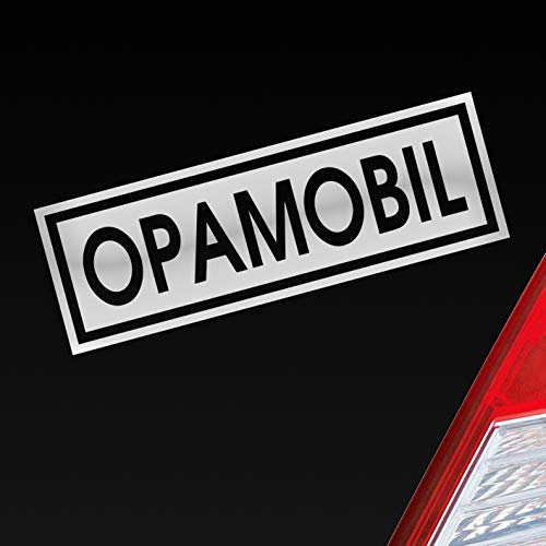 Hellweg Druckerei Opamobil Oma Opa Enkel Familie Liebe Auto Aufkleber Sticker Heckscheibenaufkleber