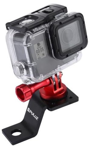 PULUZ Go Pro Motorcycle Camera Mirror Mount for GoPro Hero12 Black 11 109 8 7 6 5, Action Camera Mirror Mount for Insta360 Ace/Ace Pro, DJI Osmo Action 4