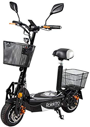 Rolektro E-Joy 20 Faltbarer Elektromoped - 20 km/h E-Moped mit Sitz 500W E-Mofa für Erwachsene EU-Zulassung