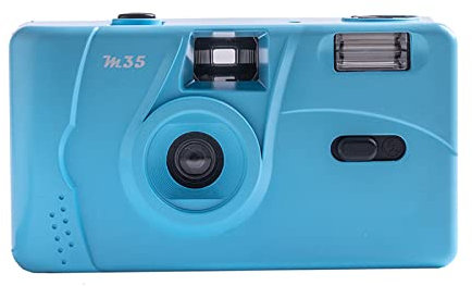 ZXNQ 35mm Appareils Photo argentiques - Portatif et Compact Appareil Photo Vintage - Flash intégré,Bleu