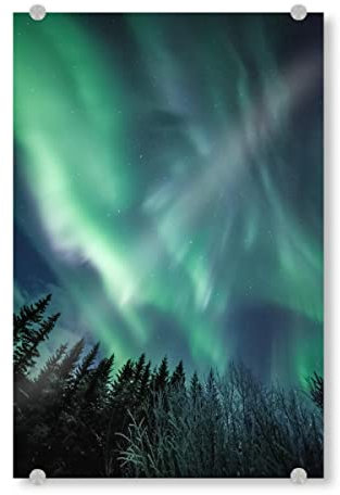 artboxONE Acrylglasbild 120x80 cm Natur Nordische Lichter - Bild nordlichter astrofotografie Aurora Borealis