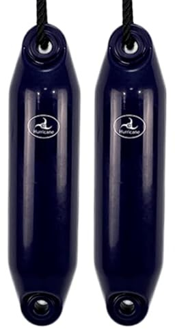 Hurricane Fenders Original Series Boat Fender PM01 40cm x 10cm (16 x 4) - Navy Blue - Pack Of Two