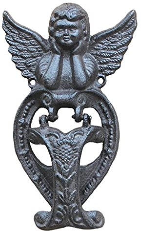Little Angel Türklopfer Aus Eisen, Haustürklopfer, Dekorativer Griff For Zuhause