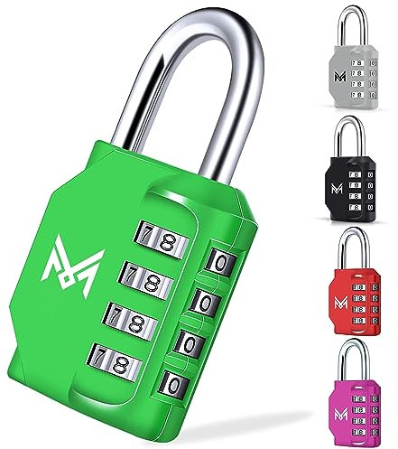 MERCURYAL Lucchetto Combinazione - Lucchetto Armadietto Impermeabile - Lucchetto A Combinazione - Lucchetti di sicurezza a 4 cifre da inserire nell'armadietto palestra, Cassetti, Armadietto (Verde)