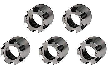 5 PCS ER16M Spannzange Spannmutter M19 Gewinde Spannmuttern Auswuchtmutter Metall Spannmutter für CNC Fräsen Chuck Halter Drehmaschine
