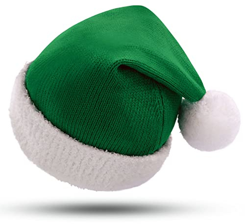 KONVINIT Weihnachtsmütze für Baby Nikolausmütze Kleinkind Rot Gestrickte weihnachtsmann mütze baby