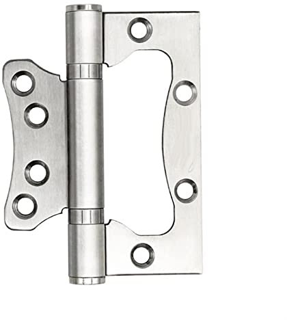 2-teiliges Türscharnier, 4 Zoll, 5 Zoll, Edelstahlscharnier, ohne Schlitz, Holztür, Zimmertür, geräuschloses Gummikissenscharnier, Edelstahl-Hardware-Zubehör, Scharniere ( Color : Onecolor , Size : 4I