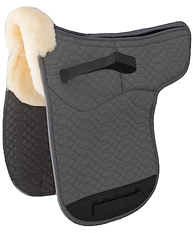 Engel Reitsport | SADEK1AP| Lammfell Satteldecke | Korrektur Aufpolsterbar | Fell in Sattellage | Fellkranz vorne |