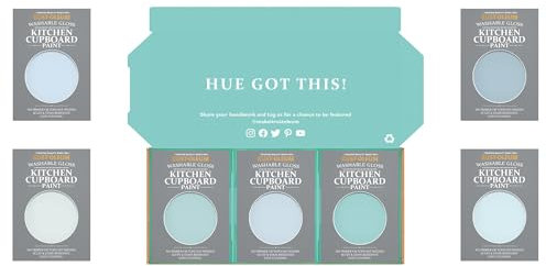 Rust-Oleum Kitchen Cupboard Paint in Gloss Finish – Soft Blues Tester Box