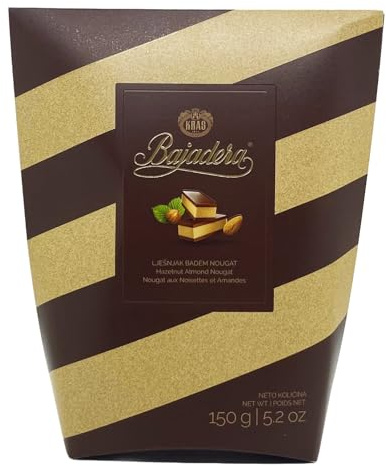 Cioccolatini Premium Bajadera Diamond con la Finest Nut & Almond Viennese Nougat - Cioccolatini Bajadera Certificati Kosher, Halal e Vegan - Formati Multipack (150 G, 3 PCS)