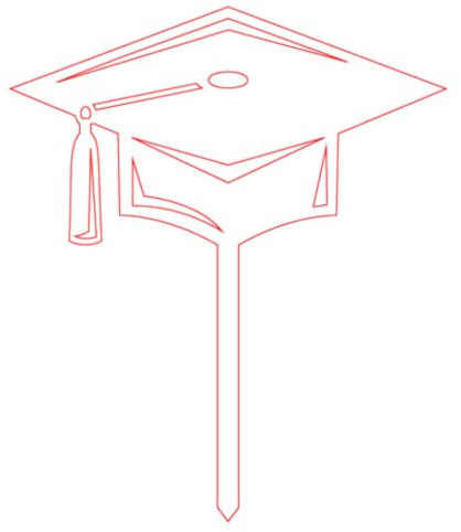 Graduation Cap Cake Toper! Graduation Cake Topper, Acrylic Celebrational Cake Decor, Customizable Color and Design, Ideal for Graduation Parties and Celebrations (Hyacinth Gloss)