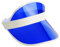 Bramble Neon Sun Visor Hats for Women and Men Unisex Bright Colours - for Sports, Pub Golf, 80s Fancy Dress, Festivals, Stag Do, Hen Party (1, Blue)