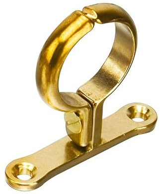 ODSUPPLIES - Bag of 2 - 22mm Cast Brass Screw - On Pipe Bracket | Also Available in 15mm, 22mm, 28mm, 35mm, 42mm and 54mm