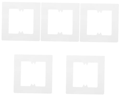 Artibetter 5piezas Cubierta Decorativa De Pared Para Interruptores De Luz Placa De Diseño Minimalista Tapa De Orificio Para Decoración De Hogar Fácil Instalación Espacios Interiores