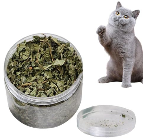 Katzenminze-Blätter getrocknet, 40 g, echte natürliche Katzenminze, echte natürliche Blätter, Katzenminze, gesunde Katzensnacks für Zahnreinigung, Haarentfernung, Mundgesundheit und